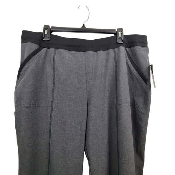 BCG Women's Active Woven Charcoal Heather Pant Size XL - Picture 3 of 8